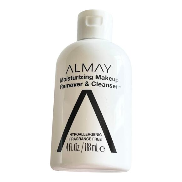 NEW Almay Moisturizing MAKEUP REMOVER & FACE CLEANSER 4oz Bottle Fragrance Free! - Picture 1 of 8